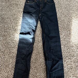 NWOT Lands' End Classic Straight Dark Blue Jeans